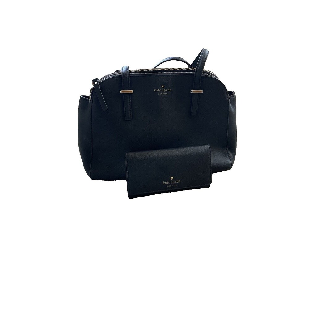 Kate Spade New York 'Cedar Street' Elissa shoulder tote bag Trifold Wallet Black